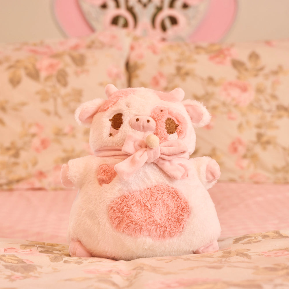 Valentine the Strawberry Cow Heatable Plush